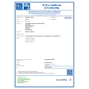 IECEx Certificate of Conformity - Auteldac 6